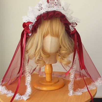 8-Color Head Veil Lace Elegant