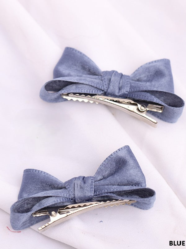 11 Satin Lolita Options Color Bowknot Hairclip