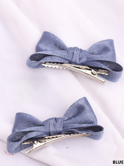 11 Satin Lolita Options Color Bowknot Hairclip