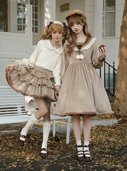 コココートワンピース ボリュームガーリーフリル＋スカート日記