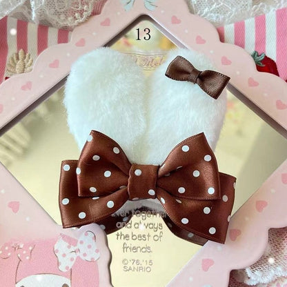 Ears Bowknot Bunny 13 Options Polka-dot Hairclip Decorated Pattern