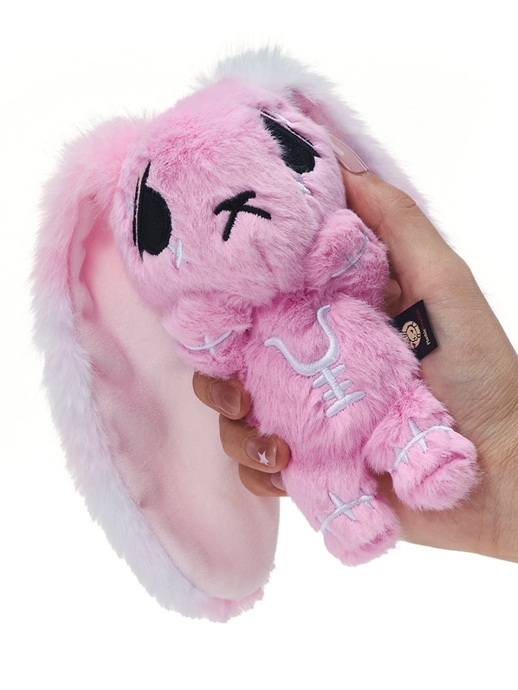 Options Guro Anxious - Kawaii Embroidery 7 Symbol Scar Color Details Keychain Bunny