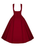 Long Rosette Boned Dress Version Lolita Waist Red Embroidery
