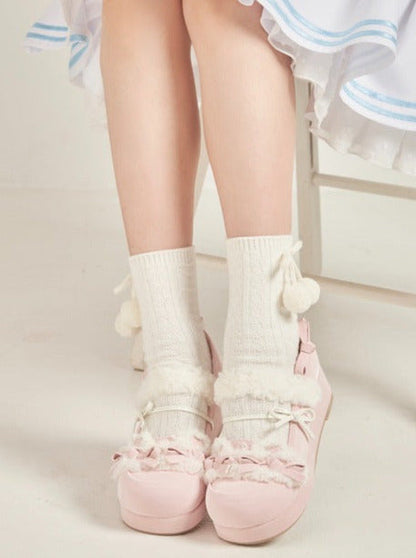 Original Lolita Shoes Round Ribbon Toe
