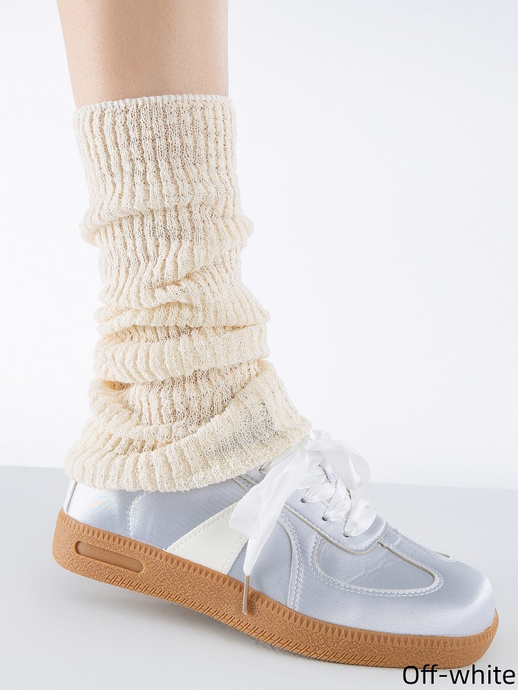 Colors Minimalist Knitted Ultra-Thin 3 Leg Warmers