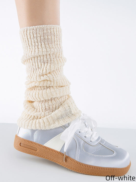 Colors Minimalist Knitted Ultra-Thin 3 Leg Warmers