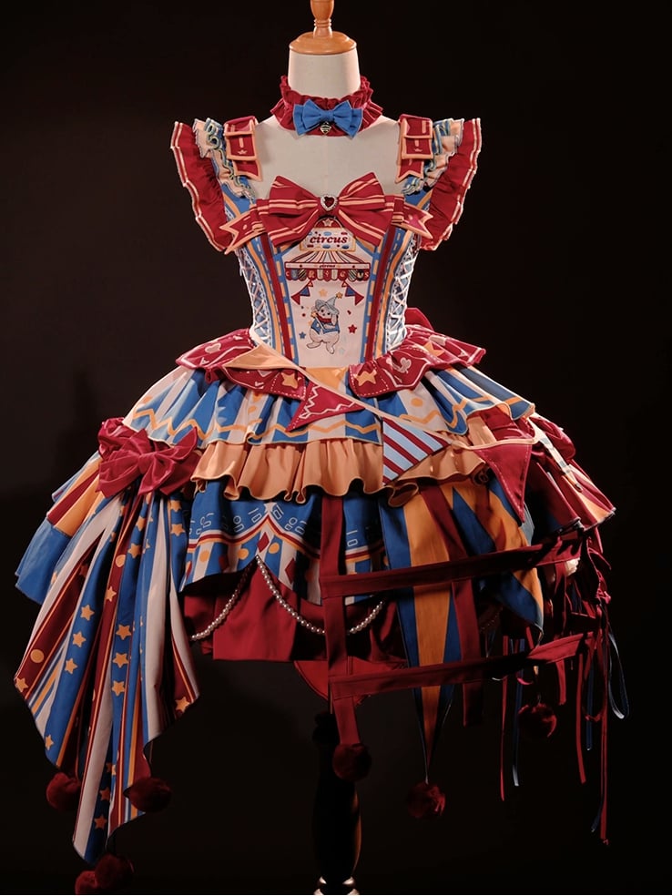 Sweet 5 Ribbon Color Triangle Flag Lolita Circus Options