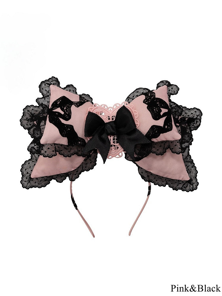 Lolita – KC Sweet Large Color Lace Bow Options Trimmed 4