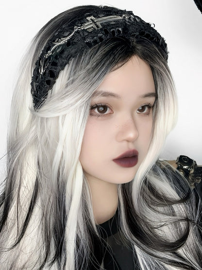 Gothic Cross Snake Skin Black KC