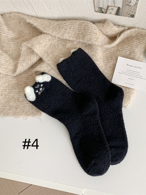 Cute Puppy Calf Socks