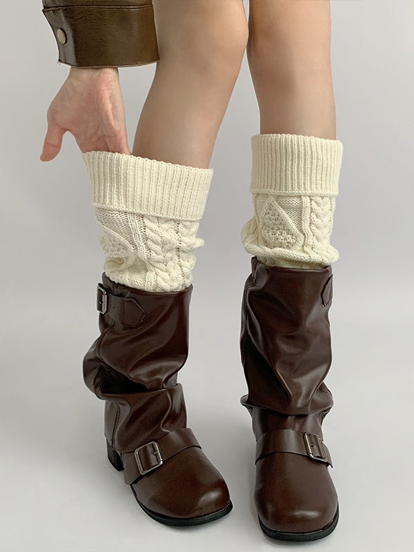 Warmers Leg Colors 4 Maillard Knitted