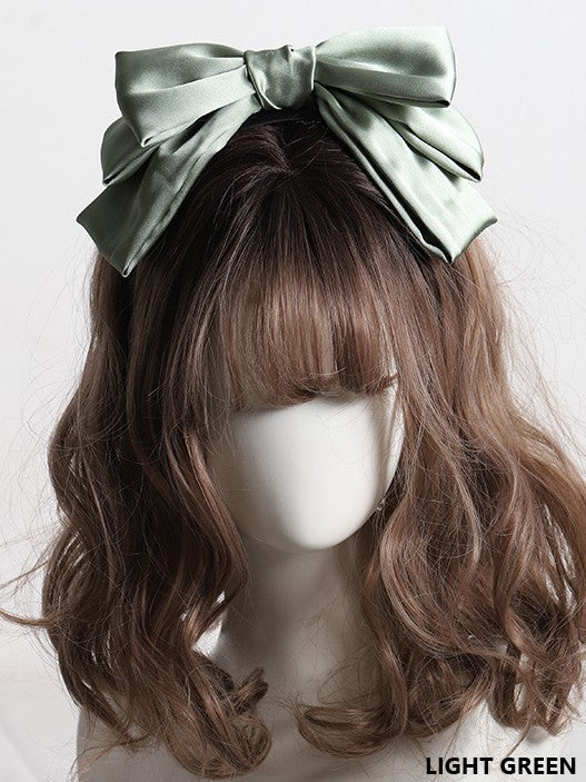 9 Color Options Sweet Lolita Satin Large Bowknot Wide KC