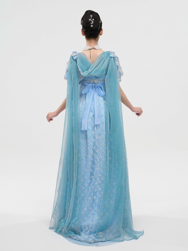 Shawl Champagne / Blue