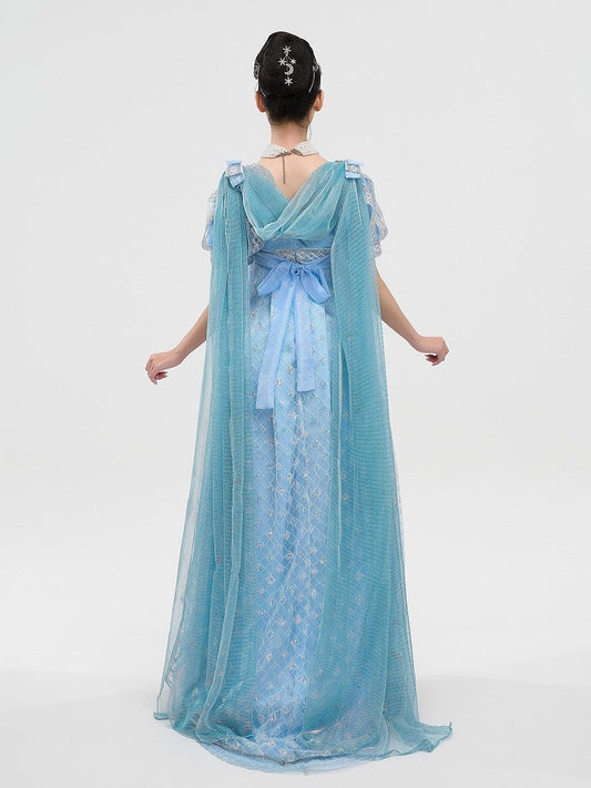 Shawl Champagne / Blue