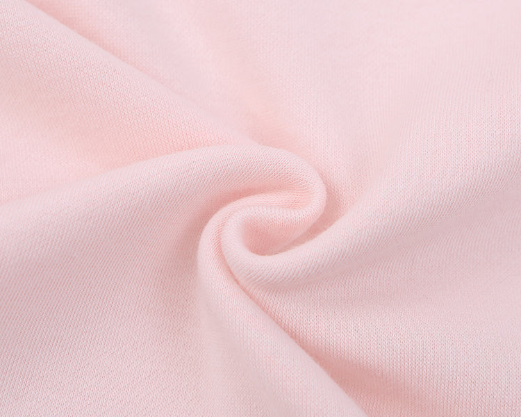 ピンクのかわいいウサギの耳のぬいぐるみ襟スウェットシャツ