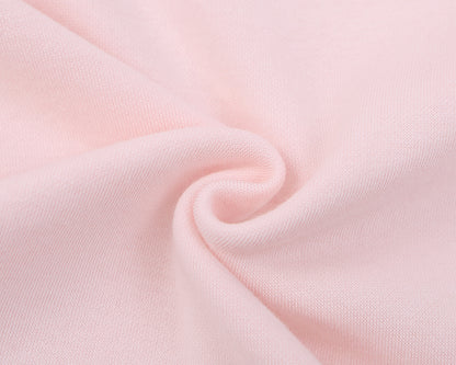 ピンクのかわいいウサギの耳のぬいぐるみ襟スウェットシャツ