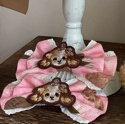 Green / Pink / Yellow Bowknot Hairclip