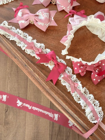 Rosa Choker Braun Blau /