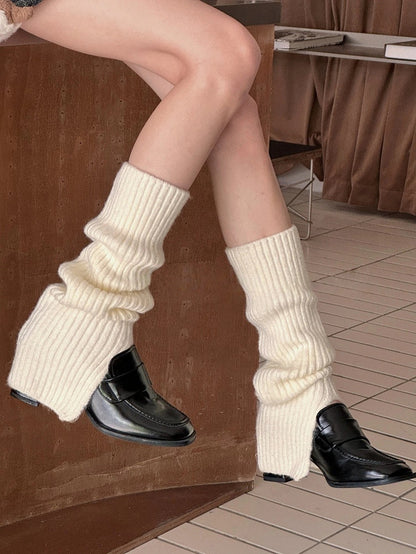 Slouchy Ribbed Knit Warmers Leg