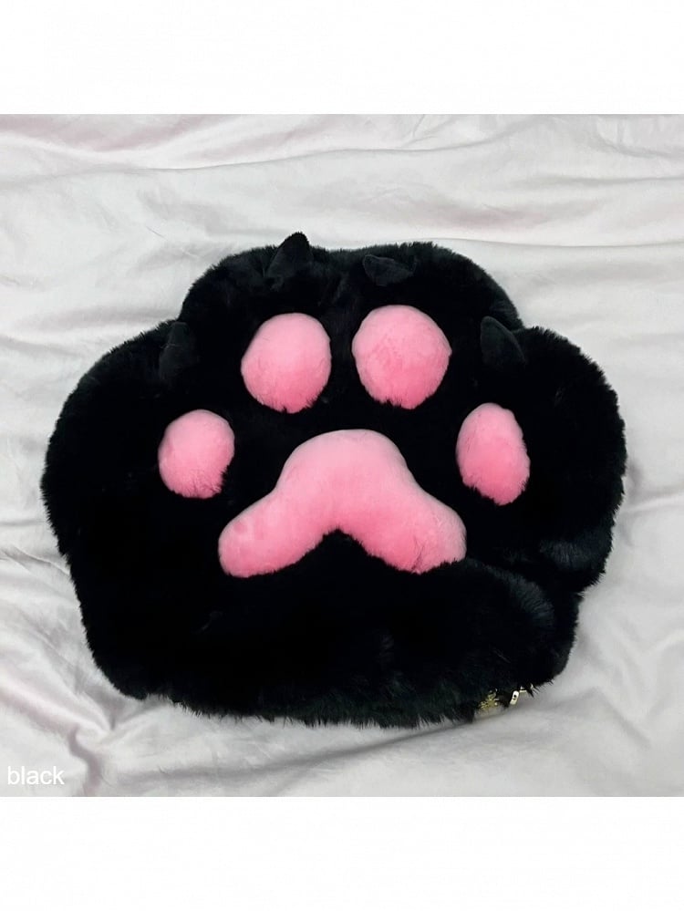 Multicolor Plush Cat Paw Shoulder Bag - Magic Diary