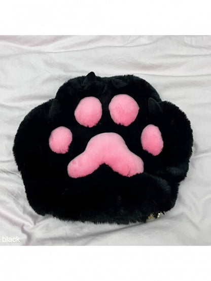 Multicolor Plush Cat Paw Shoulder Bag - Magic Diary