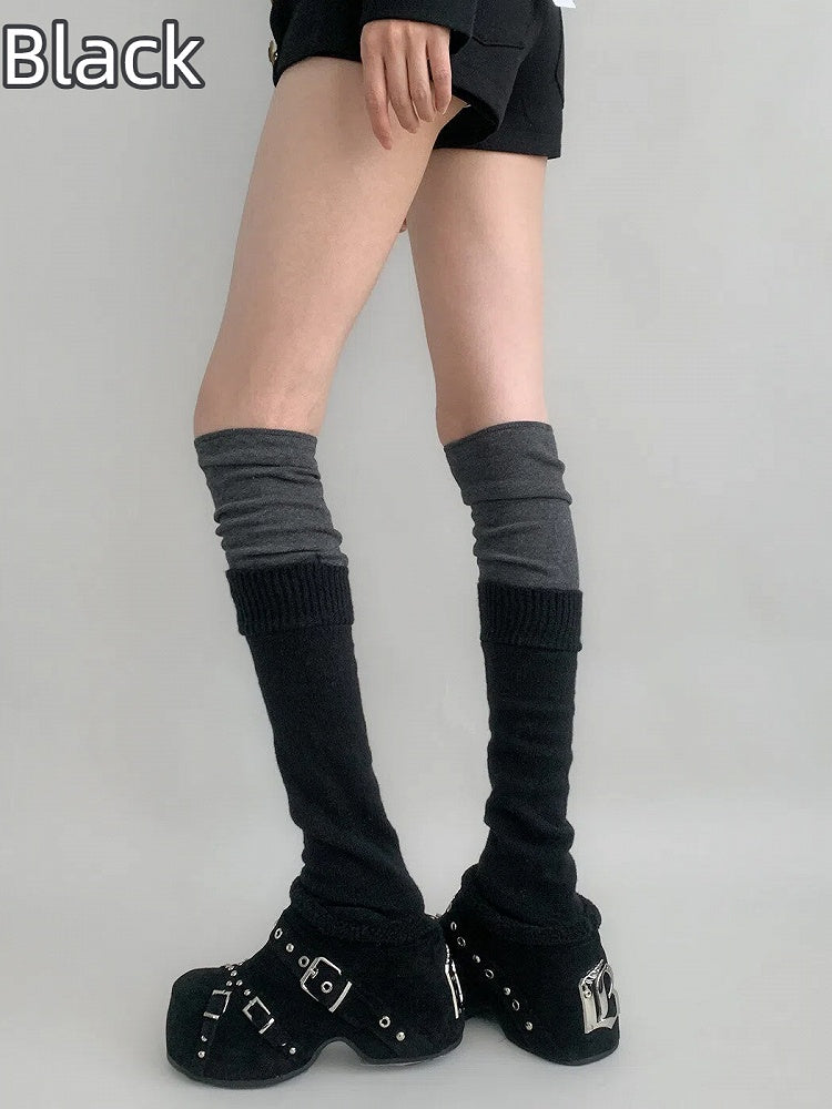 Warmers Knit (3 Two-Tone Slouchy Leg Colors)