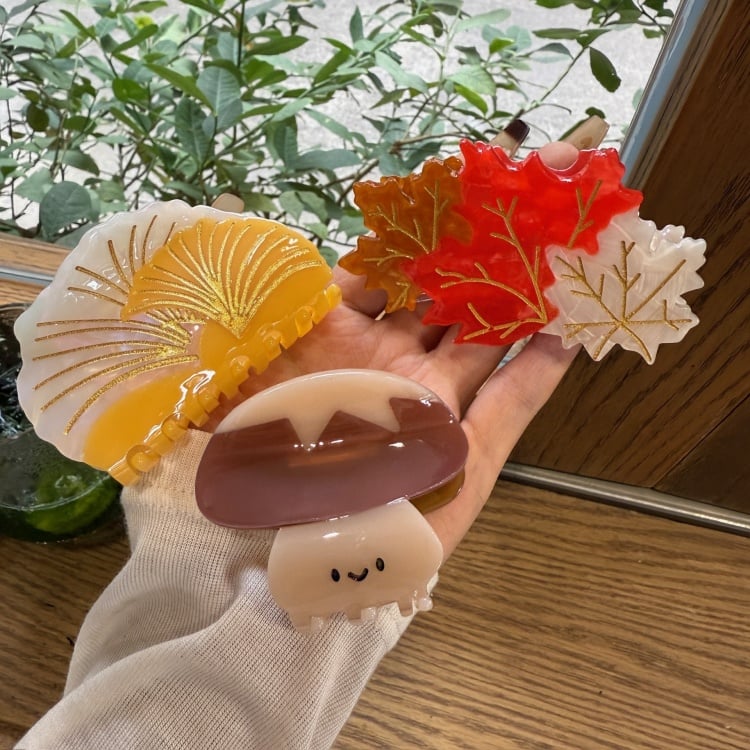 Y2K Blätter Design Krallenklammer