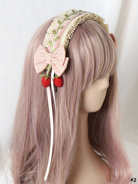 Pink KC/Pearl KC Lolita 2 Tulle Charm Sweet Options Strawberry