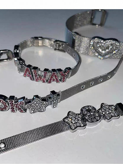 Silver Rhinestone Bracelet - Kiwi Store
