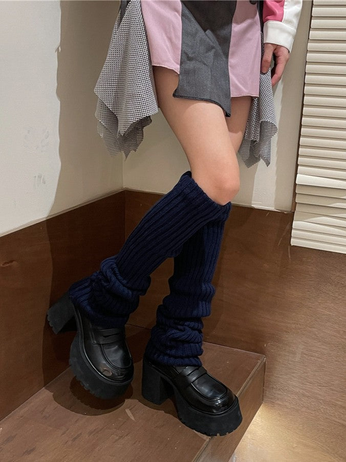 Leg 70CM Warmers Knitted Color Options 15