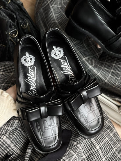 ボウフィットのローファートップ、スリッポンシューズ、チョコレートブラック