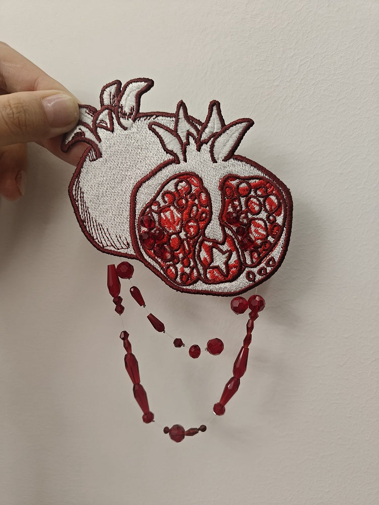 Pomegranate Embroidery Headpiece - Blossom Herald
