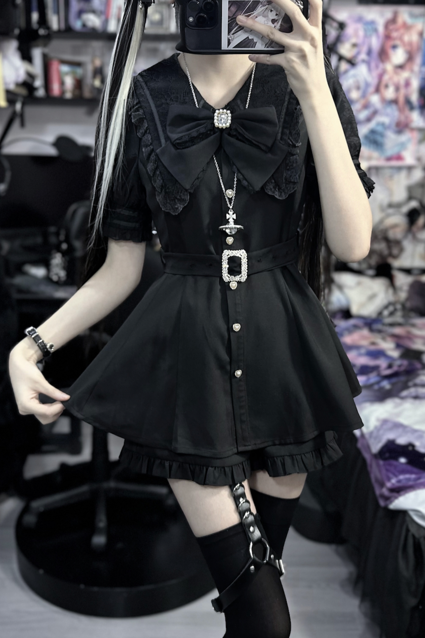 Reservations Sweet Shorts Top Ruffle Sailor + Dark