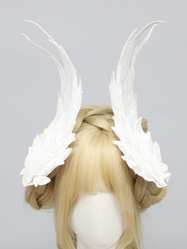 Hairclips Wing White/Black