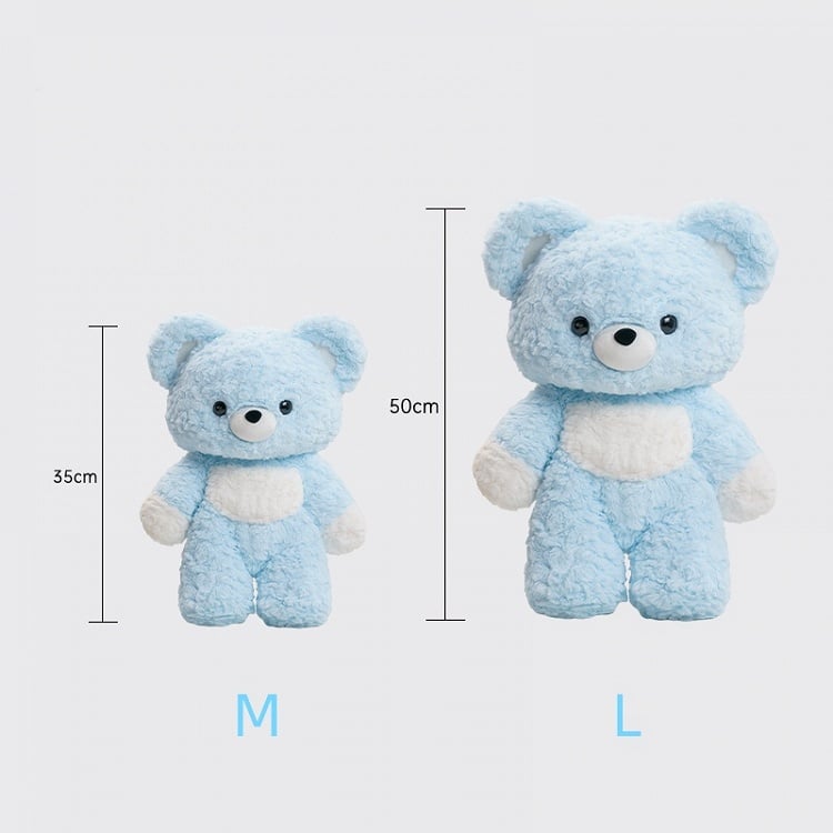 Blue Bear-shaped Plush Backpack Middle/Large Size