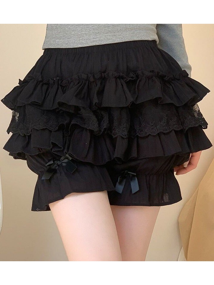 Douces culottes bouffantes à volants - Lan Jian Chuan