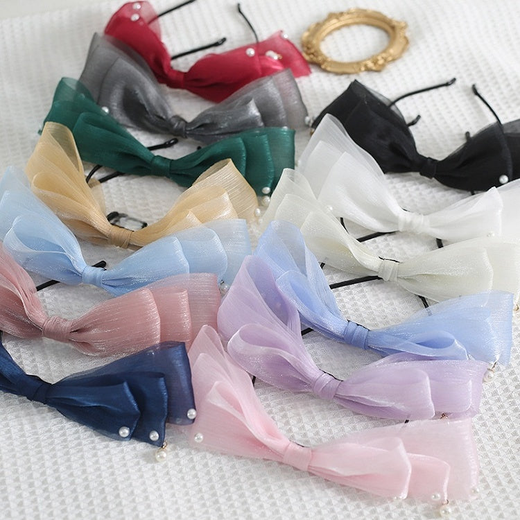 Lolita with Cute Bowknot 13 Pearlescent Decorations KC Colors Gauze Bead
