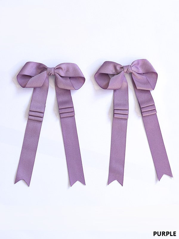 18 Long Ribbon Satin Lolita Options Bowknot Hairclip Color