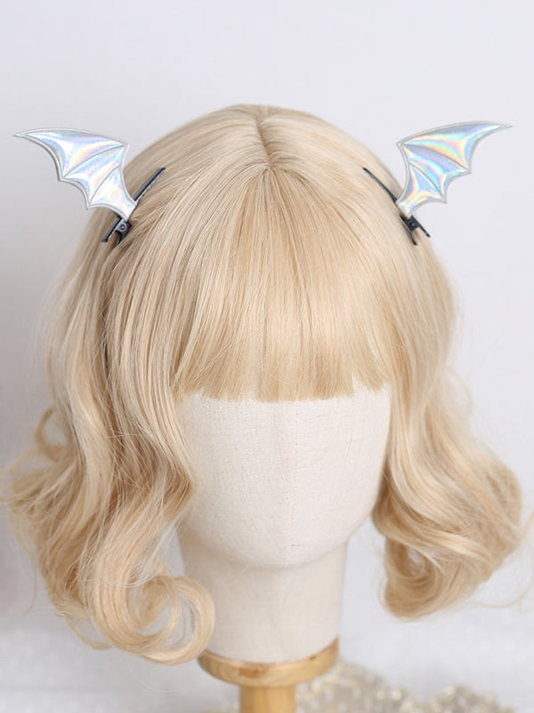Lolita A Bat Hairclips Colors Polished Pair Wing 4 Gothic of