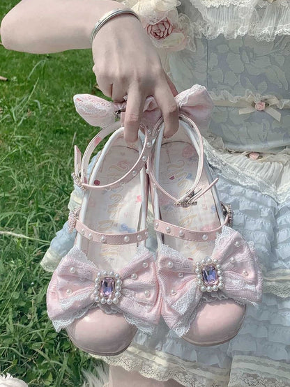 Detachable Beaded Polished And Dusty Pink Rhinestone Decorated