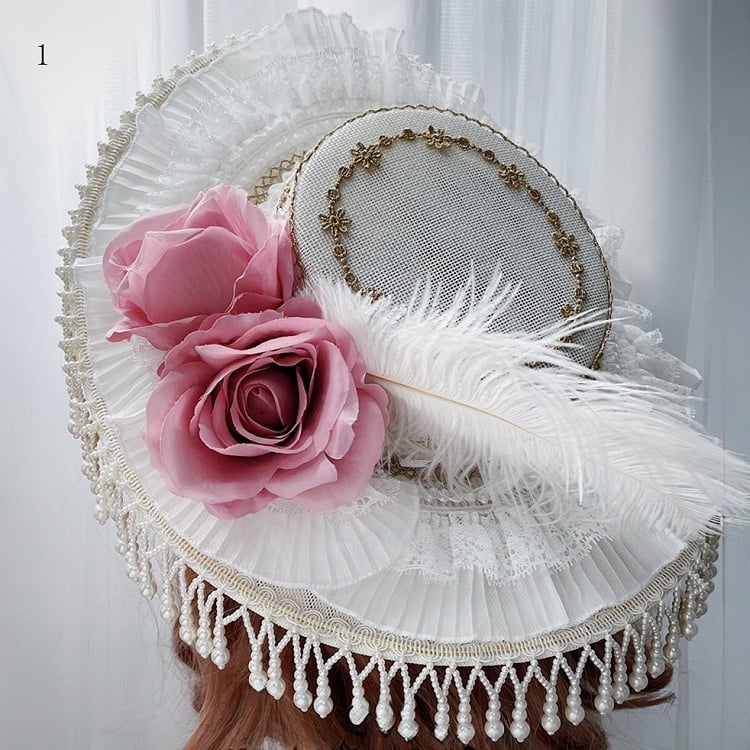 トリムゴシック11花柄レースハットビーズエレガントオプションデザインチャーム