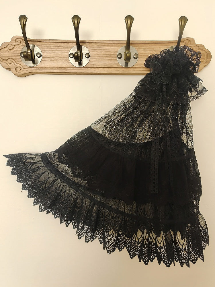 ブラックレースベルスリーブ