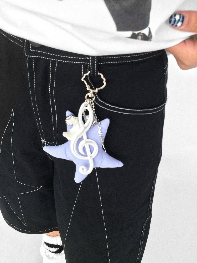 Y2K Star with Silver Necklace/Hanging Chain