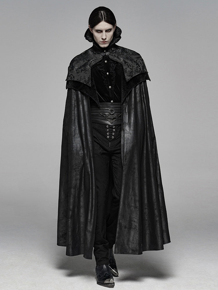 Black Noble Cloak Men's Gothic