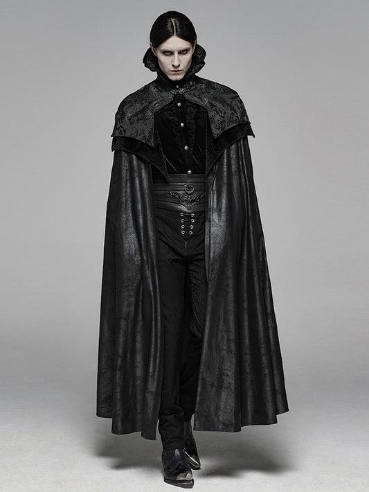 Black Noble Cloak Men's Gothic
