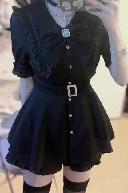 Reservations Sweet Shorts Top Ruffle Sailor + Dark