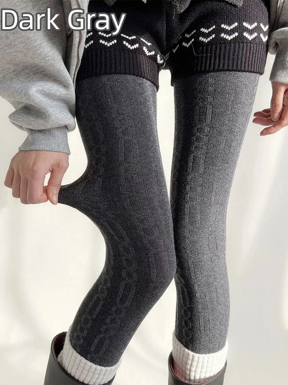 Knit (5 Tights Fine Colors) Ribbed