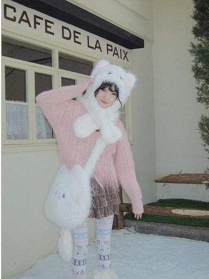 Bag Cat Plush Crossbody