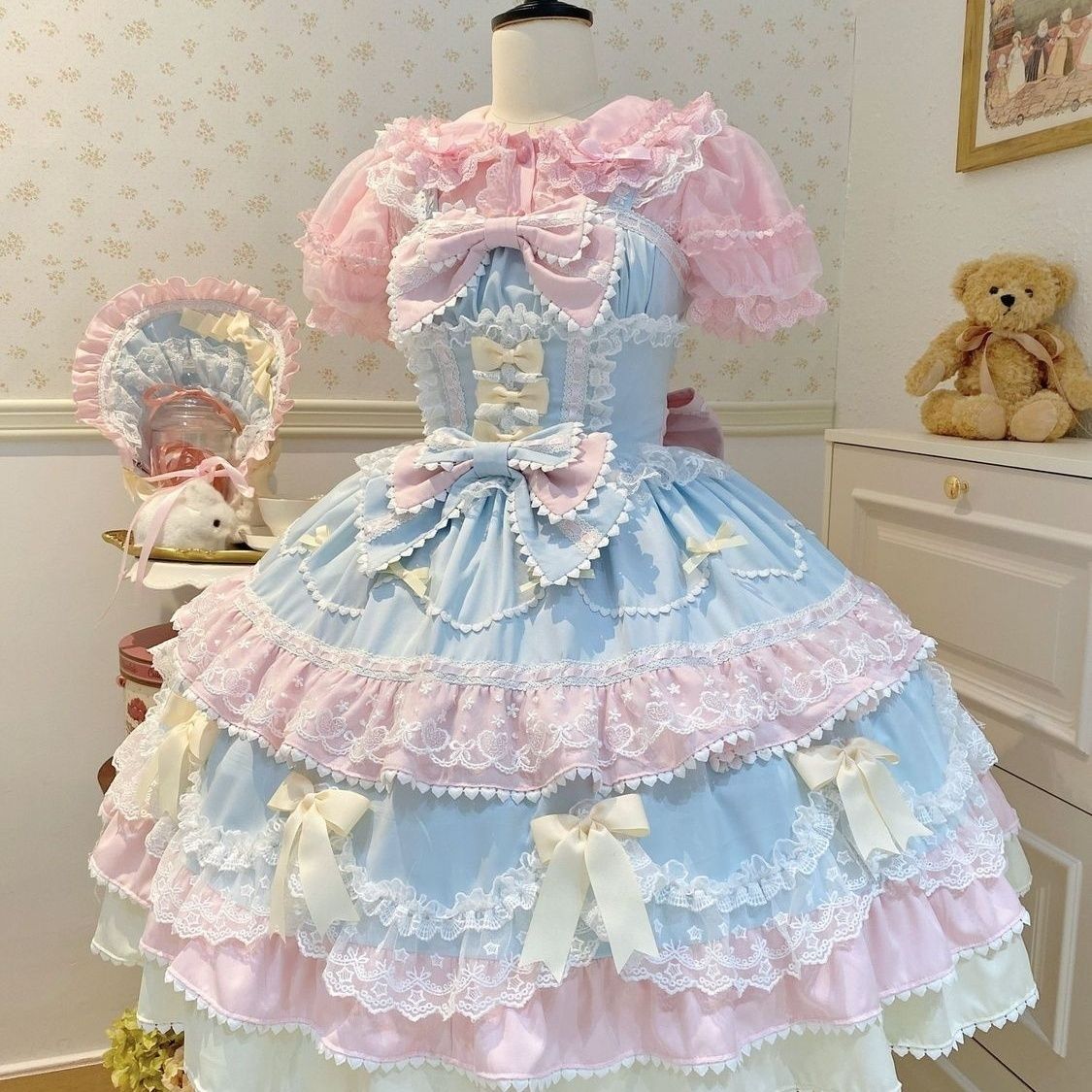 Lolita Fondant Cake JSK Suspender Dress – Sweet Summer Gown