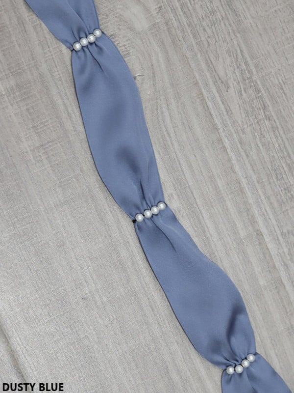 18 Color Options Lolita Belt Pearl Satin